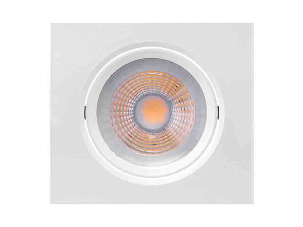 Spot LED Brilia Quadrado PAR20 6.500K 12W Bivolt Multicabos Materiais