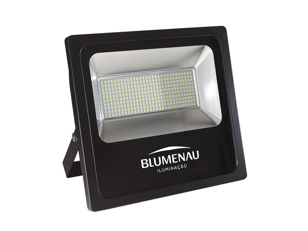 Refletor Blumenau LED 6.000K 100W Bivolt SMD Multicabos Materiais