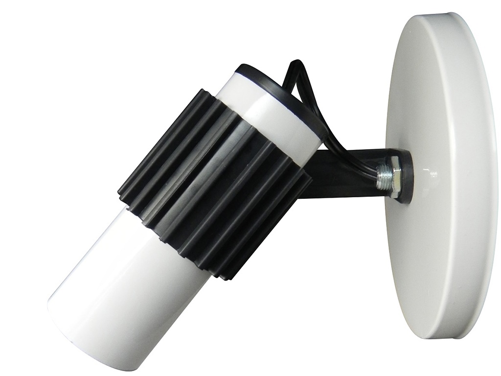 Spot Aletado Simples Branco Com Aleta Preta | Multicabos Materiais ...